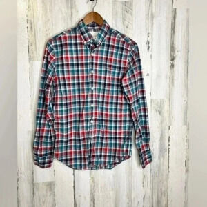 Men’s American Eagle Button Down Plaid Shirt Size Medium EUC